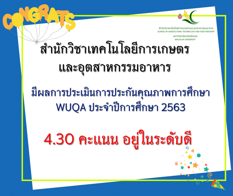 ผลการประเมินคุณภาพการศึกษา2563