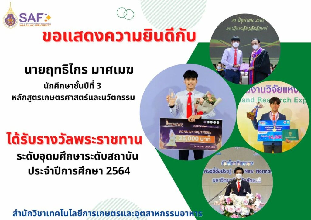 นักศึกษารางวัลพระราชทาน ปี2564