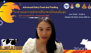 อบรมออนไลน์อาหารและการจัดการโคนมขั้นสูง