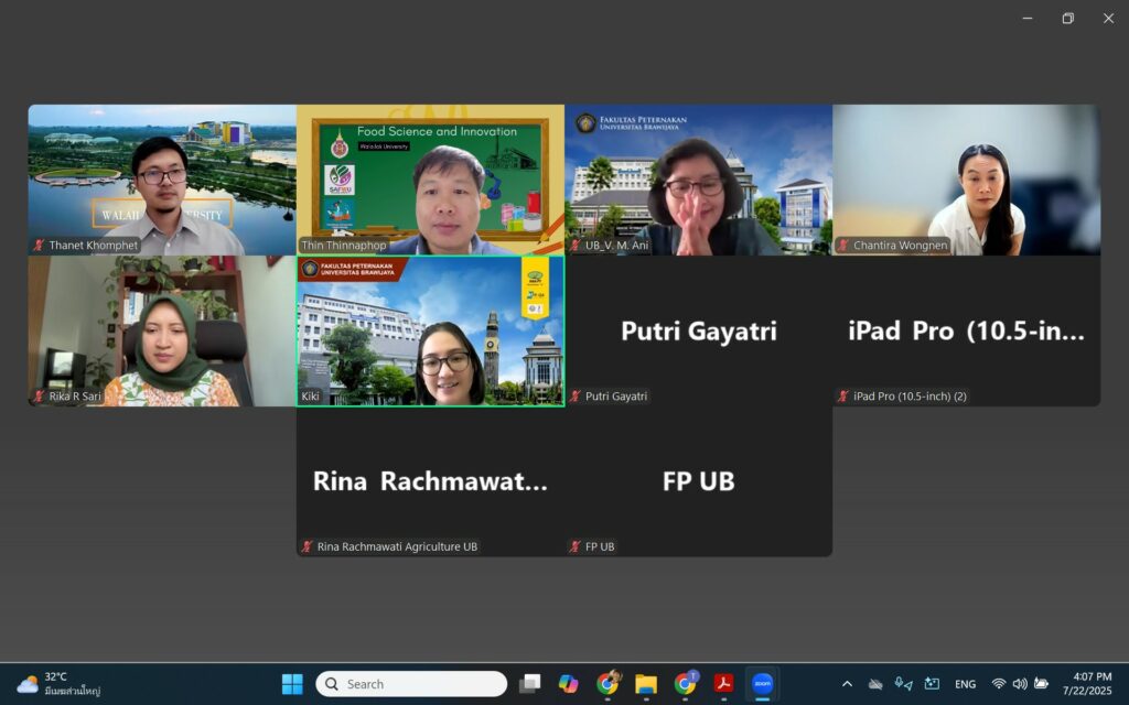 held a Zoom meeting with Universitas Brawijaya