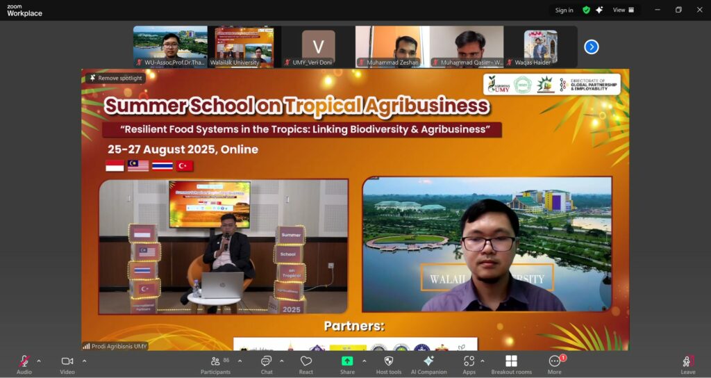 Walailak University Joined Online Summer School Program at Universitas Muhammadiyah Yogyakarta