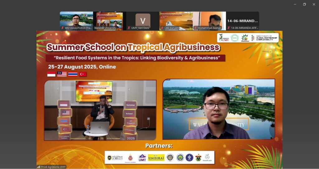 Walailak University Joined Online Summer School Program at Universitas Muhammadiyah Yogyakarta