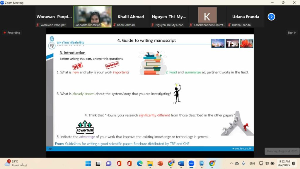 How to Prepare an Effective Manuscript: