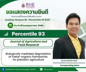 ผลงานตีพิมพ์ในวารสารบนฐานข้อมูล Scopus Q1เดือนพฤษภาคม 2569